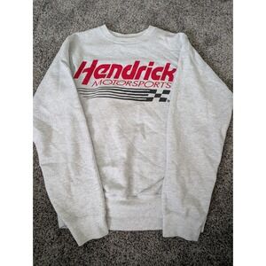 Hendrick Motorsports Mens Heather Grey Graphic Crewneck Sweatshirt Small NASCAR